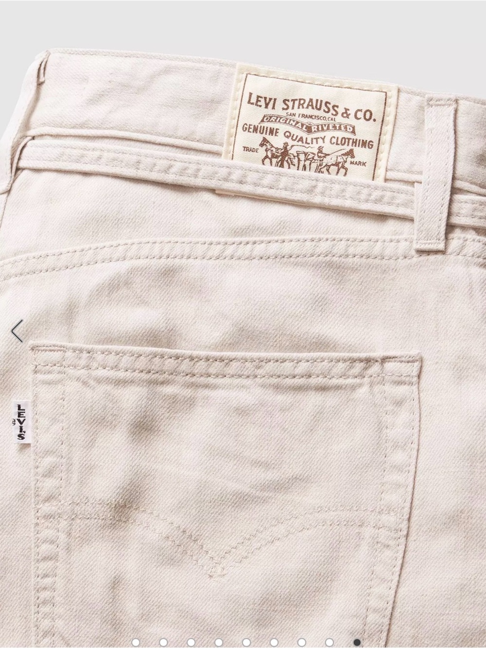 LEVI’S XL BAGGY STRAIGHT LINEN BLEND WOMEN'S PANTS (size waist 25, length 29) - Picture 6 of 12